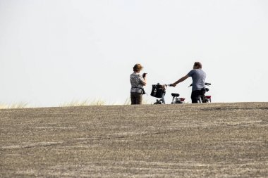 Brouwersdam, Delta inşaat yedinci yapısını bisiklet bisikletçi.