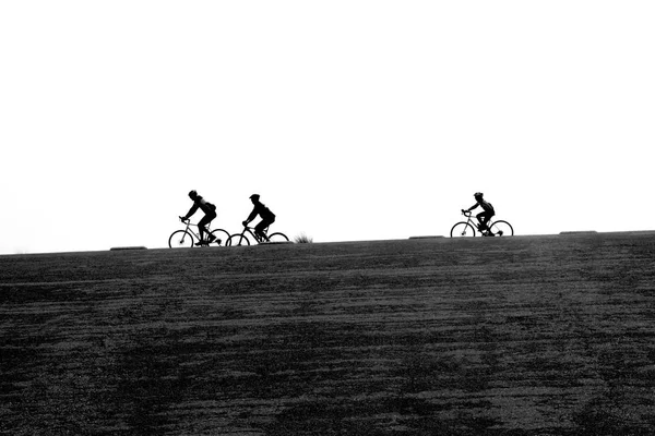 Brouwersdam, 델타 작품의 일곱 번째 구조에 자전거 자전거. — 스톡 사진