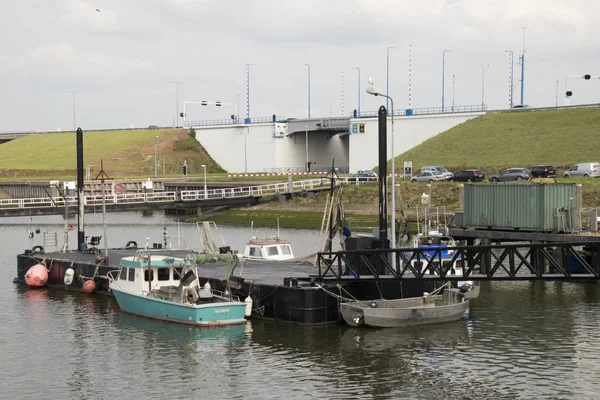 A Stellendam kikötő hajók — Stock Fotó