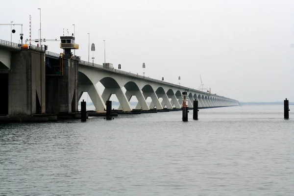The Zeeland bridge is part of the Delta woks — Stock Photo, Image