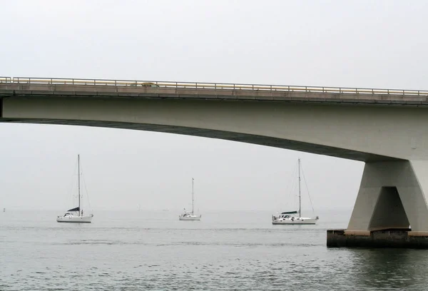 Zeeland köprü Hollanda — Stok fotoğraf