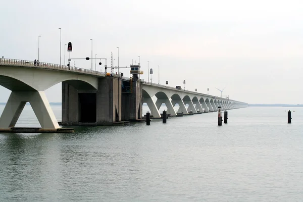 Zeeland bridge in Netherlands — Stock Photo, Image