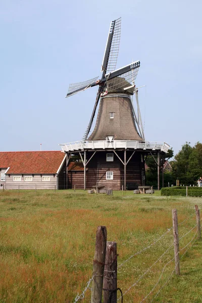 El pueblo de Hollum en las Islas Frisias — Foto de Stock