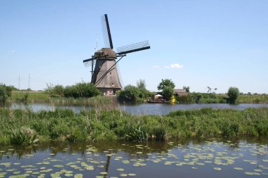 Doğal Hollanda yel değirmenleri