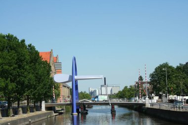 Leeuwarden modern çizmek-köprüden zuidergracht