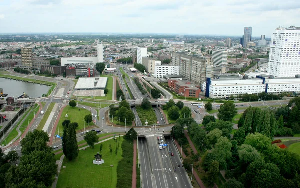 Rotterdam vista dall'alto — Foto Stock