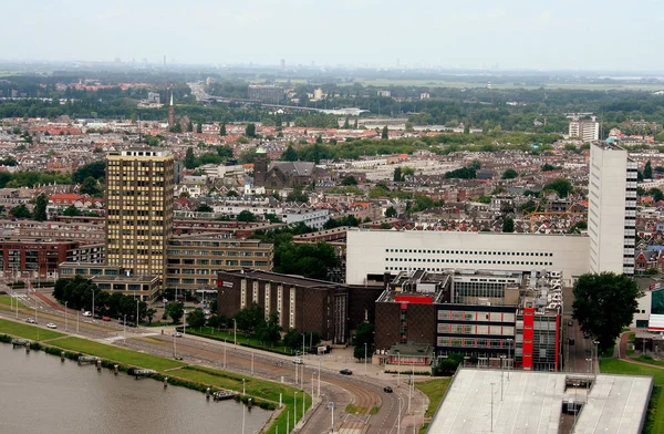 Rotterdam van boven gezien — Stockfoto