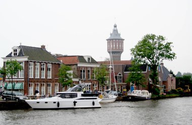 Şehir Manzaralı Sneek merkezinde