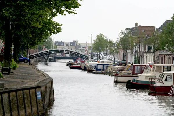 Barche ormeggiate nel Westersingel — Foto Stock