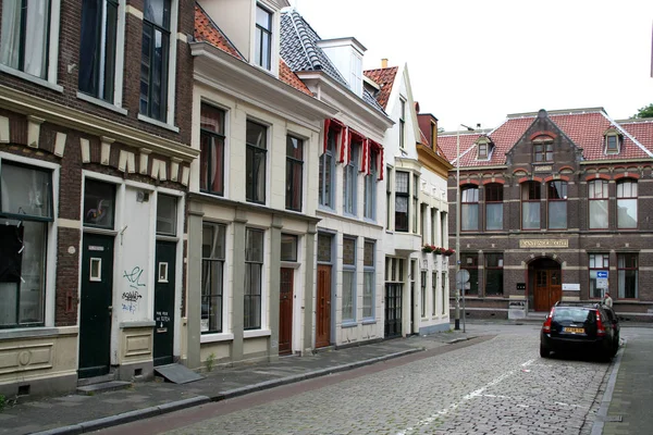 Dagelijks leven en uitzicht op de stad Groningen — Stockfoto