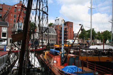 Günlük yaşam ve şehir manzaralı Groningen