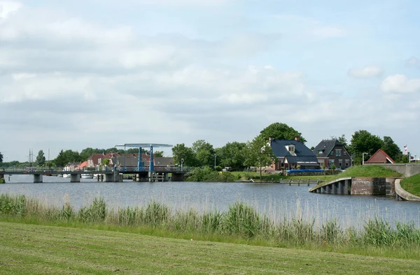 Vista sobre Termunterzijldiep — Foto de Stock