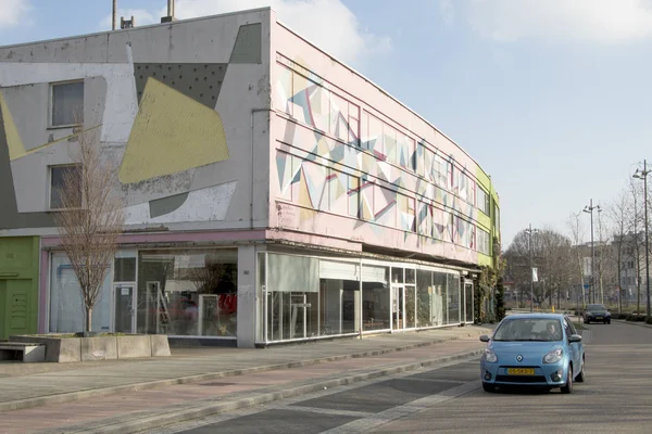 Geschilderde muur, straatkunst expressie — Stockfoto