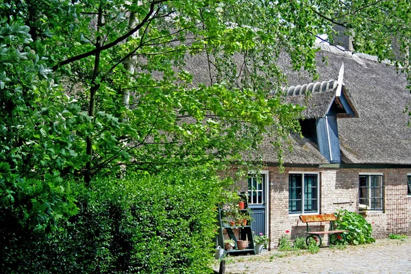 Типичное жилье, фермерский дом в Тетерингене — стоковое фото