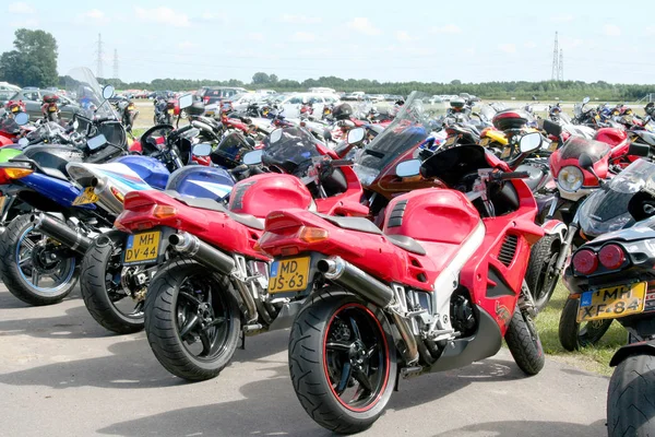 Motocicletas lugar de estacionamento — Fotografia de Stock