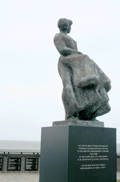 Monument for the missing or dead fishermen — Stock Photo, Image