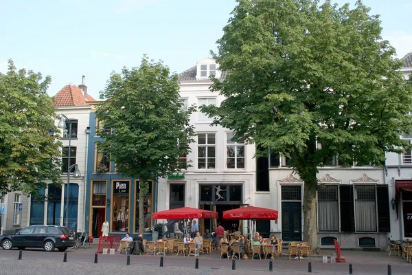 Terraza en el borde en Deventer — Foto de Stock