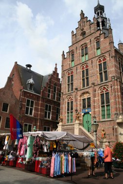 Eski tarihi Belediye Binası Culemborg detay