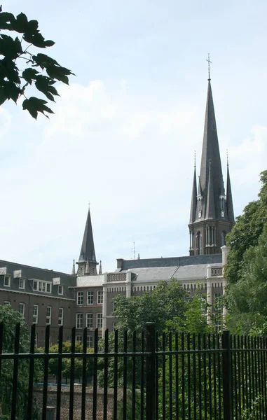 Tower of the our lady of the sacred heart church — Stock Photo, Image