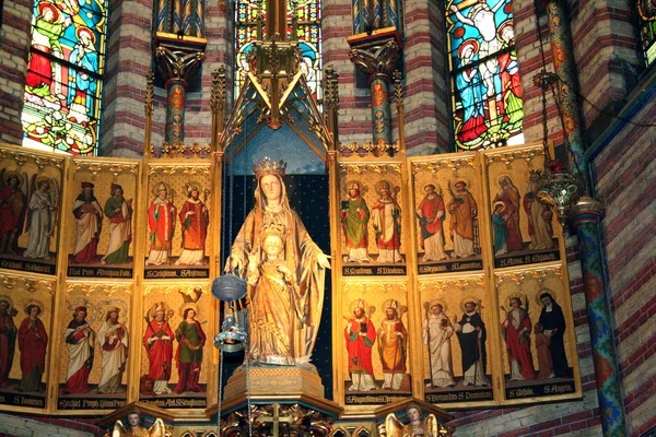 Interior of the our lady of the sacred heart church — Stock Photo, Image