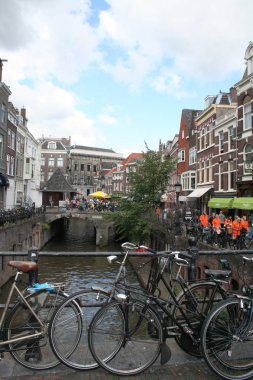 Oude Gracht Park bisiklet olduğunu Utrecht en önemli kanal