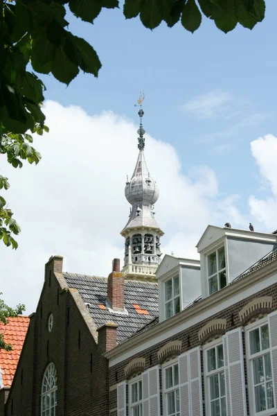 Vista da cidade de Veere — Fotografia de Stock