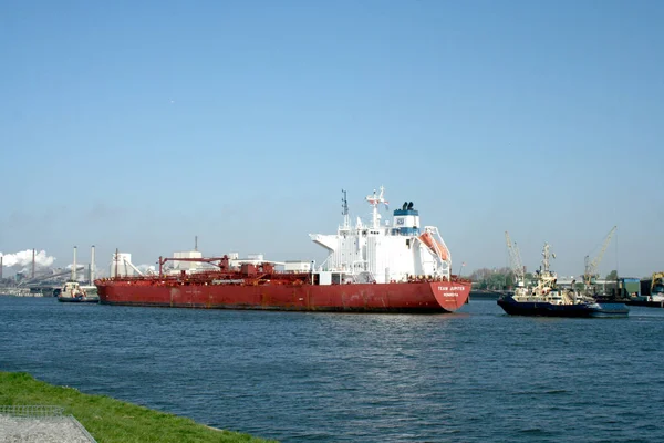 Movimenti e traffico sul canale del Mare del Nord — Foto Stock