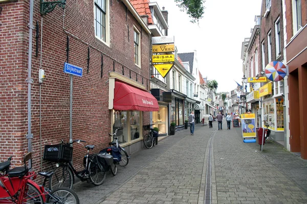 Відомих торгових вулиць називається Slijkstraat — стокове фото