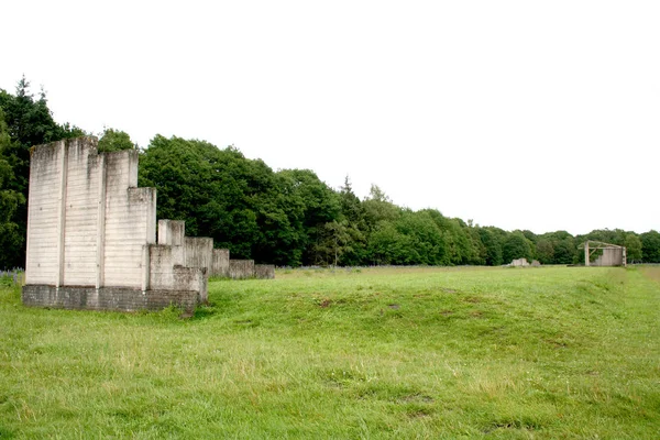 Restos de cuarteles en el campo de tránsito de Westerbork —  Fotos de Stock