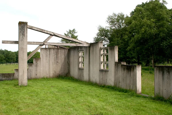 Restos de cuarteles en el campo de tránsito de Westerbork —  Fotos de Stock