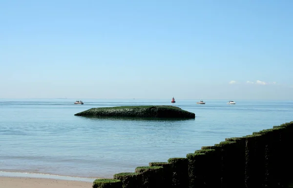 Netherlands Holland Dutch Zeeland Westkapelle July 2017 North Sea Beach — Stock Photo, Image