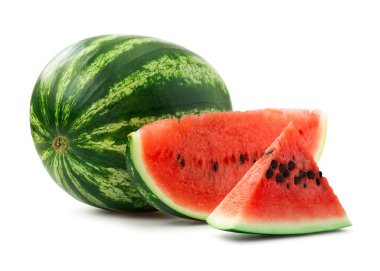 Watermelon with seeds clipart