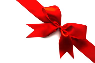 kırmızı kurdele ve yay