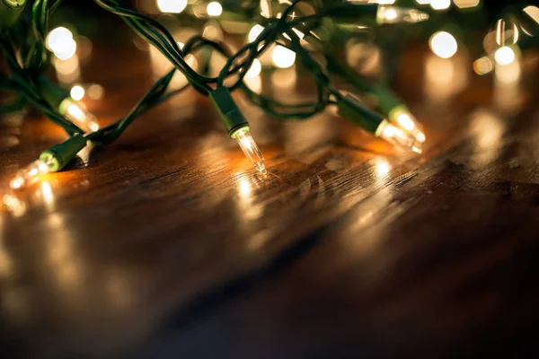 Luces de Navidad primer plano — Foto de Stock
