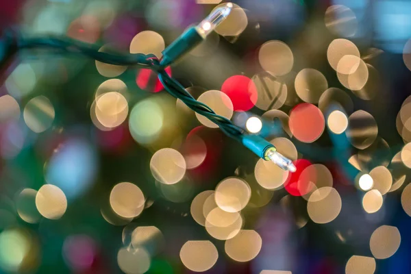 Christmas lights close-up — Stockfoto