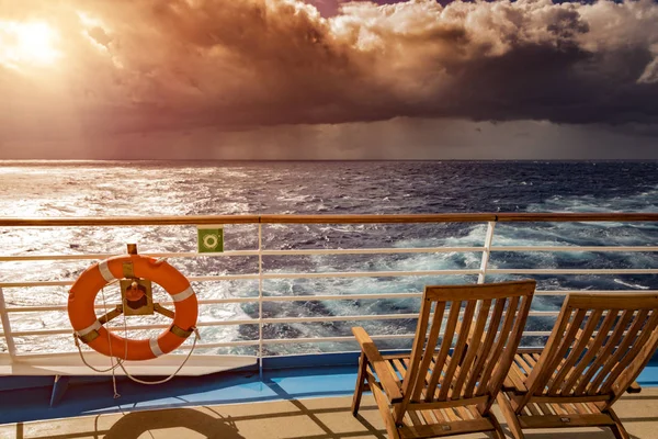 Cruise schip dek — Stockfoto