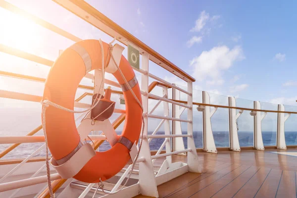 Cruise schip dek — Stockfoto