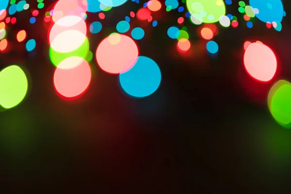 Luci colorate bokeh — Foto Stock