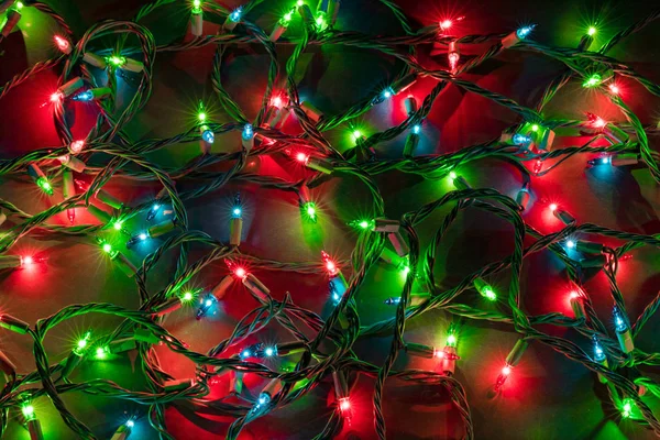 Christmas lights background — Stock Photo, Image