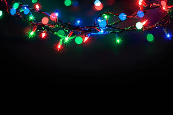 Fondo luces de Navidad — Foto de Stock