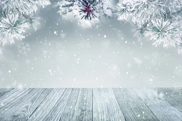 雪と冬の背景 — ストック写真