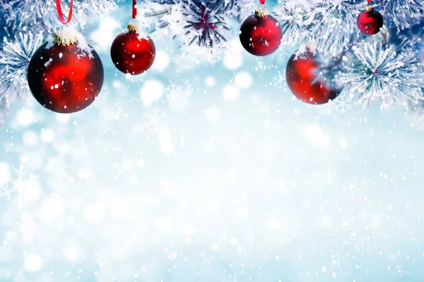 Weihnachten Hintergrund Schnee — Stockfoto