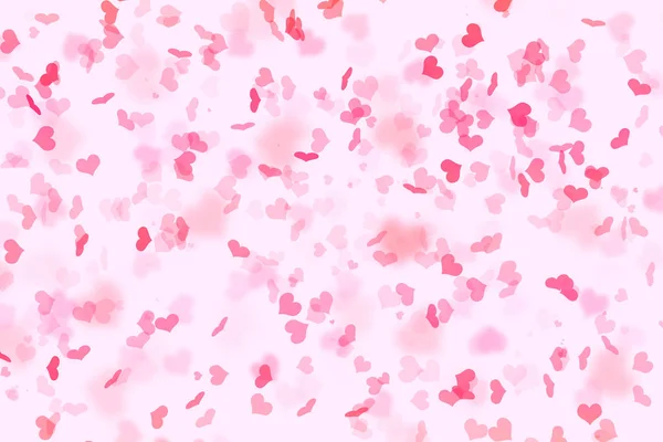 Corazón Formas Rosa Fondo — Foto de Stock