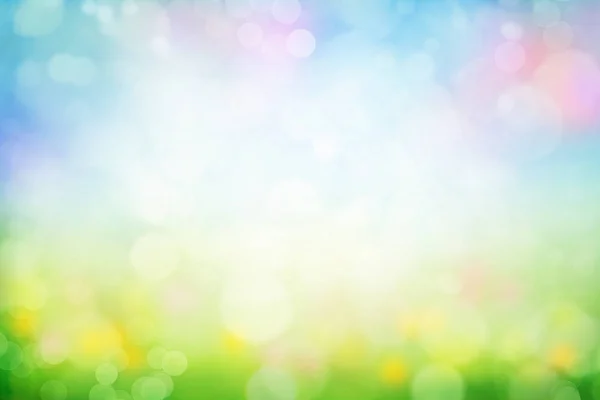 Sunny Spring Meadow Blur Background — Stock Photo, Image