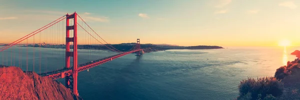 Χρυσή Γέφυρα Πυλών San Francisco Καλιφόρνια — Φωτογραφία Αρχείου