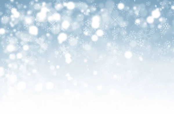 Абстрактный Зимний Фон Снежинками — стоковое фото