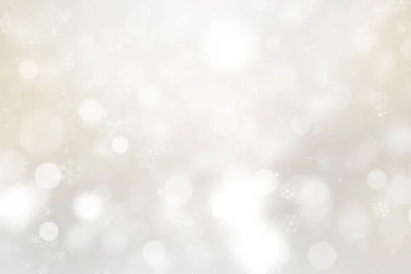 Goldene Weihnachten Hintergrund Mit Schneeflocken — Stockfoto