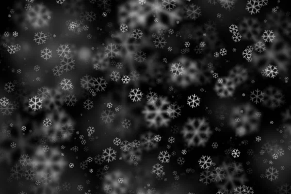 Snowflakes Dark Background — Stock Photo, Image