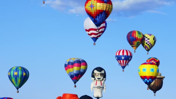 Reno Nevada Verenigde Staten September 2019 Grote Reno Ballonrace Vindt — Stockvideo