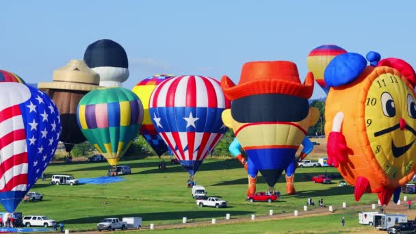 Reno Nevada Usa Setembro 2019 Grande Corrida Balões Reno Acontece — Vídeo de Stock